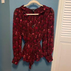 Beautiful NWOT Banana Republic Sheer Blouse - Medium